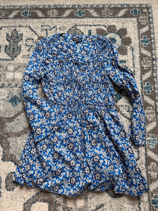 J. Crew Other - J. Crew Blue Floral Swim Coverup